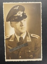 Foto Wk2 Portrait Luftwaffe Offizier Orden Mütze Regiment 12 Schulterklappe Bild