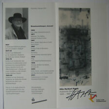 Otto Herbert Hajek +2005 signiert Kunst Flyer Unterschrift Signatur Autogramm