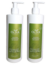 SET:  2 x 400 ml Oliva cosmetics Körperlotion  Olivenöl & Sheabutter im Spender