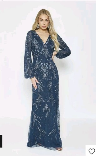 Abendkleid langarm neu von - abendkleid,