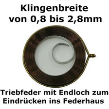 ZUGFEDER AUFZUGSFEDER Armbanduhren Taschenuhren Triebfeder Watch Mainspring  #WZ