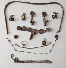 Charivari 800er Silber Trachtenschmuck Münzkette Konvolut