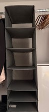 IKEA SKUBB Hängeaufbewahrung Grau 6 Fächer Kleiderschrank Organizer Schuhe