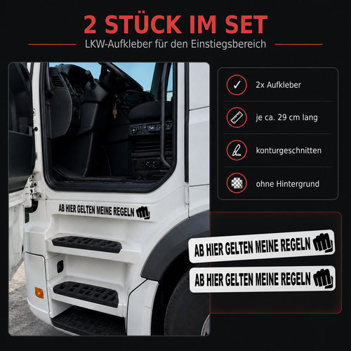 Lkw aufkleber hier - lkw,