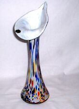 Glasvase in Form einer Calla