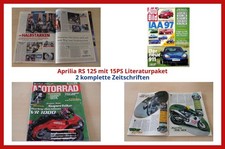 Aprilia RS 125 mit 15PS Literaturpaket - 2 komplette Zeitschriften