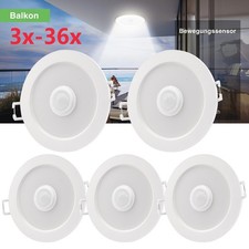 LED Einbaustrahler mit Bewegungsmelder Deckenstrahler Einbauleuchten Lampe Spot