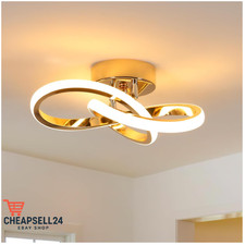 Goldene Blüten-Deckenlampe