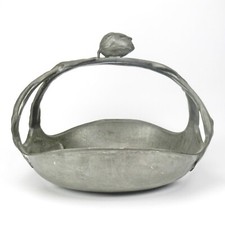 Kayserzinn Henkelschale / Korb