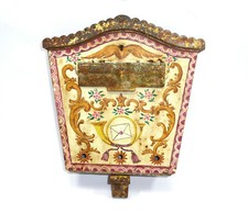 Briefkasten mit Schlüssel Eisen bemalt Tirol XIX Jh.