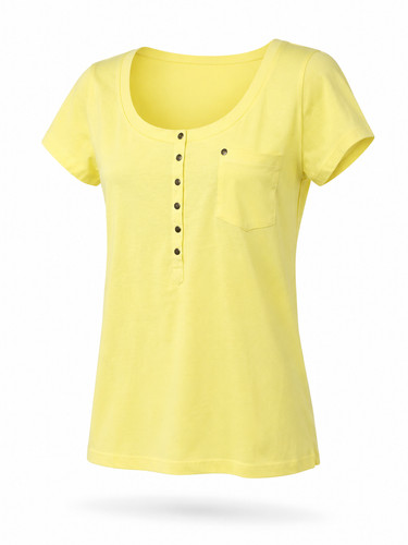 Shirt gelb damen basic - t-shirt,
