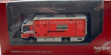 HERPA MAN TGL S/I-RTW RETTUNGSWAGEN LADEBORDWAND FEUERWEHR DÜSSELDORF D-US 2425