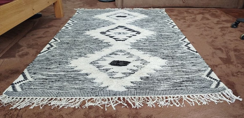 Teppich 100 wolle - teppich, beige