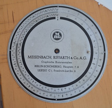 Rechenscheibe Meisenbach