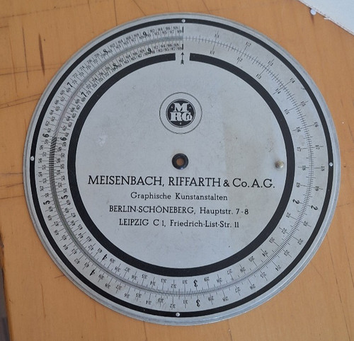 Rechenscheibe meisenbach - rechenscheibe,