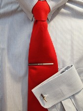 DAU Berlin - Design Krawattenklammer und Manschettenknöpfe - Silber/Edelstahl