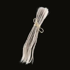 10 Stk. Echthaar Dreadlock Extensions, A02 Gray, Dreads, Locs, Locks,