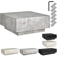 Couchtisch Abstelltisch Ablage Sofatisch Fußsockel eckig robust 45kg belastbar