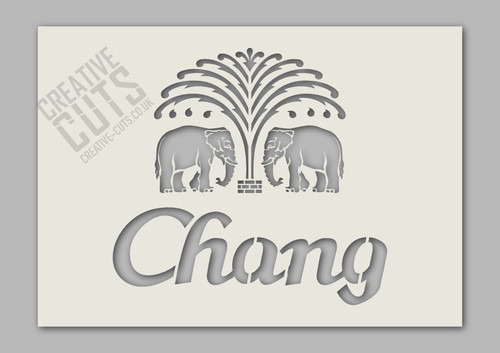 Chang lager bier schablone - chang,