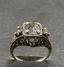 Ring  Mystik Topas & Perle