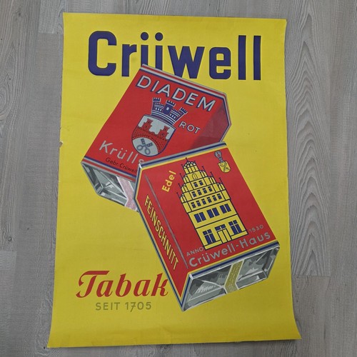 Vintage crüwell tabak poster - crÜwell,