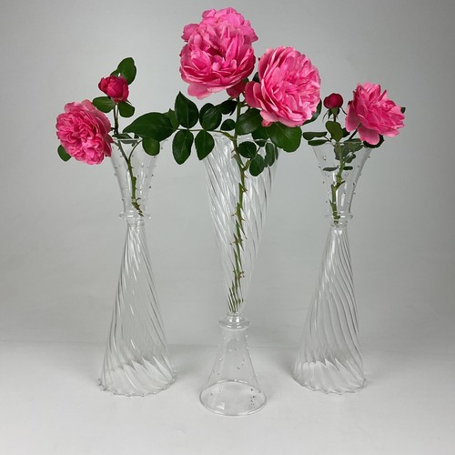 Solifleur vase handgeblasen - 3x,