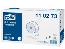 Tork Jumbo-toilettenpapier T1 Premium Soft 2-lagig Recyclingpapier, 6 Rollen 110