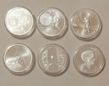 10 Euro Gedenkmünzen 2009, 6 X Silber komplett, alle in Kapseln