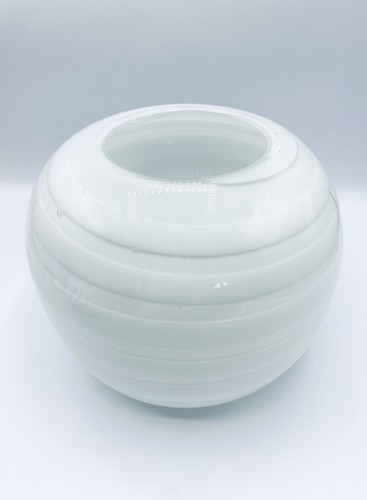 Vase glas weiß spirale - glas,