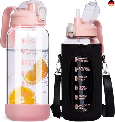Trinkflasche glas mit - 2l,