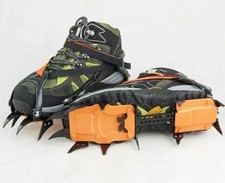 1 Paar 12 Zacker Steigeisen Wanderschuhe Kletterhilfe rutschfest +Schuhe Cover