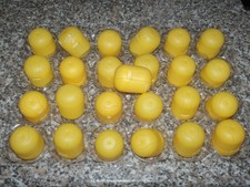 25 leere Ü-Ei Kapseln gelb - Basteln - Tombola - Hochzeit - Adventskalender