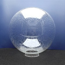 Kugel Blasenglas Ersatzglas Lampenschirm f. Außenleuchten Ø250mm, Kragen Ø80mm