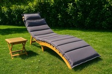 Set gartenliege mit auflage - set,