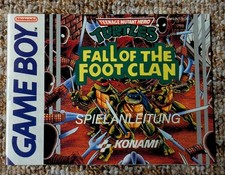 Turtles Fall of the Foot Clan Anleitung für Gameboy Classic