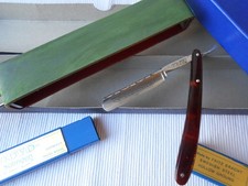 Rasiermesser Abziehleder Set Wüstof Dreizack DOVO Solingen Biber in OVP