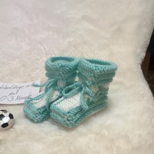 Alize babyschuhe aus garn - babyschuhe,