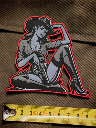 Großes pvc klett abzeichen - großes, 3d
