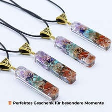 Chakra kristall halskette - chakra,