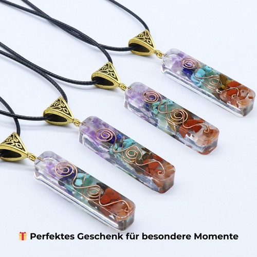Chakra kristall halskette - chakra,