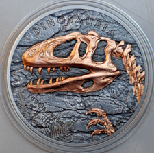 MONGOLEI: 500 Togrog 2019: SINRAPTOR- EVOLUTION OF LIFE (5), 1 oz SILBER, RAR!