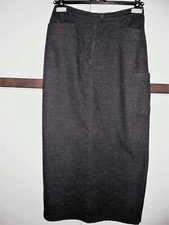 Rock, Damenrock, langer Rock. Wollrock, anthrazit, Gr. M, Gina Laura