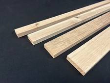 5x Rechteckleisten Eiche Stärke 10 x 30/40/50 x 1000 mm Holzleiste B-Sort.