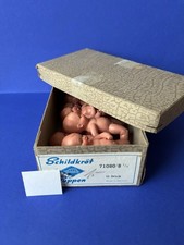 ❤️ 10 Schildkröt Strampelchen 50er J. Babypuppe Celluloid alte Puppenstubenpuppe