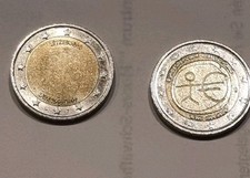 2 Euro Münze Strichmännchen WWU 1999-2009 Fehlprägung
