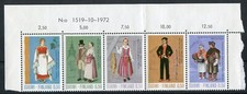 Finnland Nr. 710 - 714 Oberrand 5 er Streifen postfrisch Motiv Trachten 1972 MNH