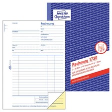 AVERY Zweckform 1730 Rechnung (A5, 2x40 Blatt, selbstdurchschreibend) 1er Pack
