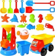 20tlg. Sandspielzeug Set Strandspielzeug für Sandkasten mit Kipper und Gießkanne