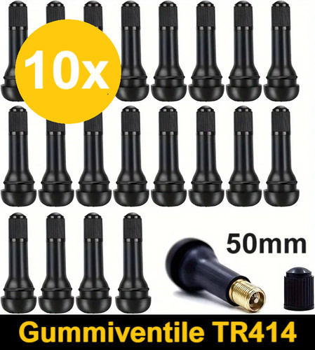 10x snap gummiventile - 10x,