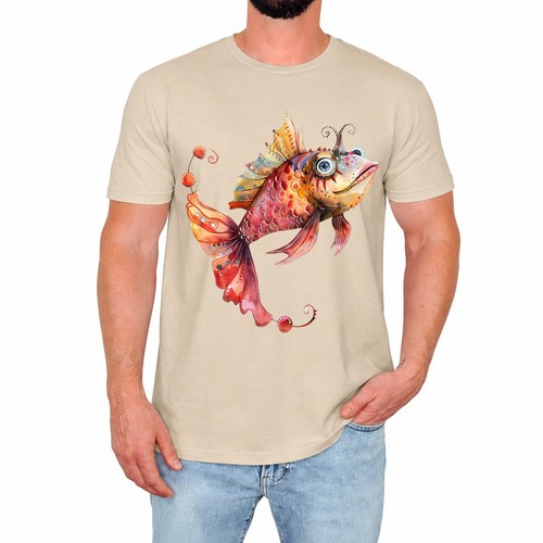 Bunte fische herren - bunte, t-shirt